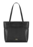 Czarna skórzana torebka shopper TORES-0980-9I(Z26)