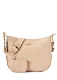 Beżowa torebka damska w stylu hobo TOREC-0829A-80(Z25)