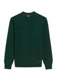 Ciemnozielony sweter męski z wełną SWEMT-0172-54(Z25)