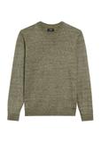 Sweter męski khaki z domieszką wełny SWEMT-0170-55(Z25)