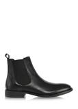 Black leather ankle boots for men BUTYM-0463-99(Z24)