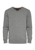 Gray men's sweater with logo SWEMT-0159-91(Z24)