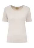 Light beige basic women's T-shirt TSHDT-0114-80(Z24)