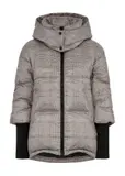 Women's winter jacket with a check pattern KURDT-0522-82(Z24)