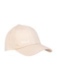 Beżowa czapka z daszkiem z logo CZALT-0008-80(W23)