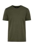 Bawełniany T-shirt męski w kolorze khaki TSHMT-0120-55(W25)