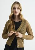 Sweter zapinany ażurowy damski SWEDT-0158-82(W22)