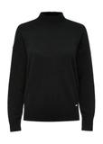 Black classic women's sweater SWEDT-0186-99(Z24)