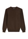Brązowy bawełniany sweter męski SWEMT-0114A-1I(Z26)