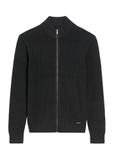 Czarny sweter męski z suwakiem SWEMT-0176-99(Z25)
