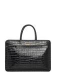 Skórzana czarna torba na laptopa croco TORES-1321-9G(Z26)