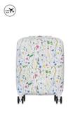 Mała walizka z printem na kółkach WALAB-0075-15-19(W25)