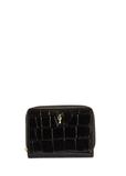 Czarny portfel damski croco PORES-0888B-99(Z25)