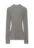 Jasnoszary sweter damski z domieszką kaszmiru SWEDT-0288-9B(Z26)