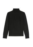 Wełniany golf męski w kolorze czarnym SWEMT-0198-99(Z26)