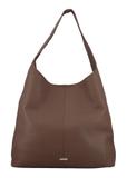 Beżowa skórzana torebka shopper TORES-1372-1K(Z26)