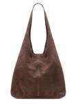 Brązowa zamszowa shopperka damska TORES-1177-89(Z25)