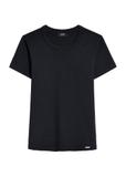 Czarny bawełniany t-shirt damski TSHDT-0144-99(Z25)