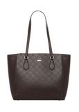 Brązowa shopperka damska z monogramem TOREC-1291-1I(Z26)