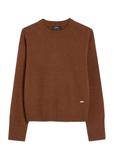 Brązowy sweter damski SWEDT-0242-89(Z25)