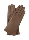 Skórzane brązowe rękawiczki damskie REKDS-0001-79(Z22)