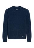 Granatowy sweter męski z wełną SWEMT-0173-68(Z25)