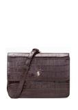 Brązowa mała skórzana torebka croco TORES-1233-1H(W26)