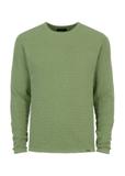Zielony sweter męski basic SWEMT-0128-51(W23)