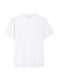 Biały T-shirt męski TSHMT-0120-0A(Z26)