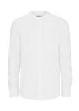 Biała koszula bez kołnierzyka męska KOSMT-0326-11(W24)