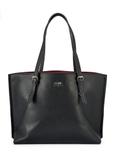 Czarna duża torba shopper TOREC-1088-99(Z25)