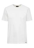 Kremowy t-shirt męski basic TSHMT-0110-12(Z24)