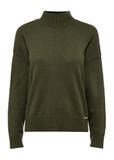 Klasyczny sweter damski w kolorze khaki SWEDT-0186-55(Z24)