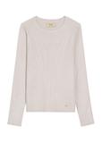 Jasnobeżowy lonsleeve damski LSLDT-0028-80(Z25)