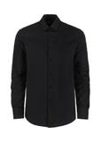 Czarna koszula męska slim KOSMT-0302-99(W24)