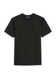Czarny T-shirt męski z bawełny merceryzowanej TSHMT-0135-99(Z25)