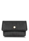 Black small leather women's wallet PORES-0895E-99(Z24)