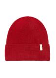 Czerwona czapka damska z wełną merino CZADT-0178A-4B(Z26)