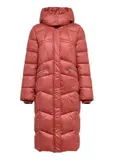 Red long women's winter jacket  KURDT-0530-85(Z24)