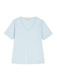 Jasnoniebieski T-shirt damski basic TSHDT-0120-7A(W26)