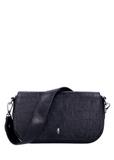 Czarna torebka damska croco TOREC-1308-9G(Z26)