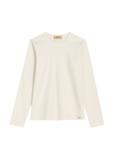 Kremowy bawełniany longsleeve damski LSLDT-0052-0B(Z26)