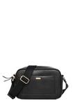 Czarna torebka damska z monogramem TOREC-1290-9P(Z26)