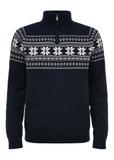 Granatowy sweter męski ze stójką SWEMT-0133-68(Z24)