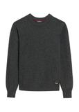 Grafitowy sweter męski z wełną SWEMT-0172-99(Z25)