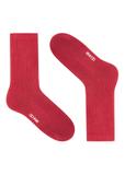 Czerwone błyszczące skarpety damskie SKADT-0074-42(Z25)