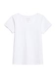 Biały T-shirt damski basic TSHDT-0111-11(KS)