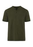 Koszulka polo męska w kolorze khaki POLMT-0061-55(W25)