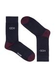 Long navy blue men's socks SKAMT-0155A-69(Z24)