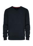 Navy blue men's sweater with a logo SWEMT-0159-69(Z24)